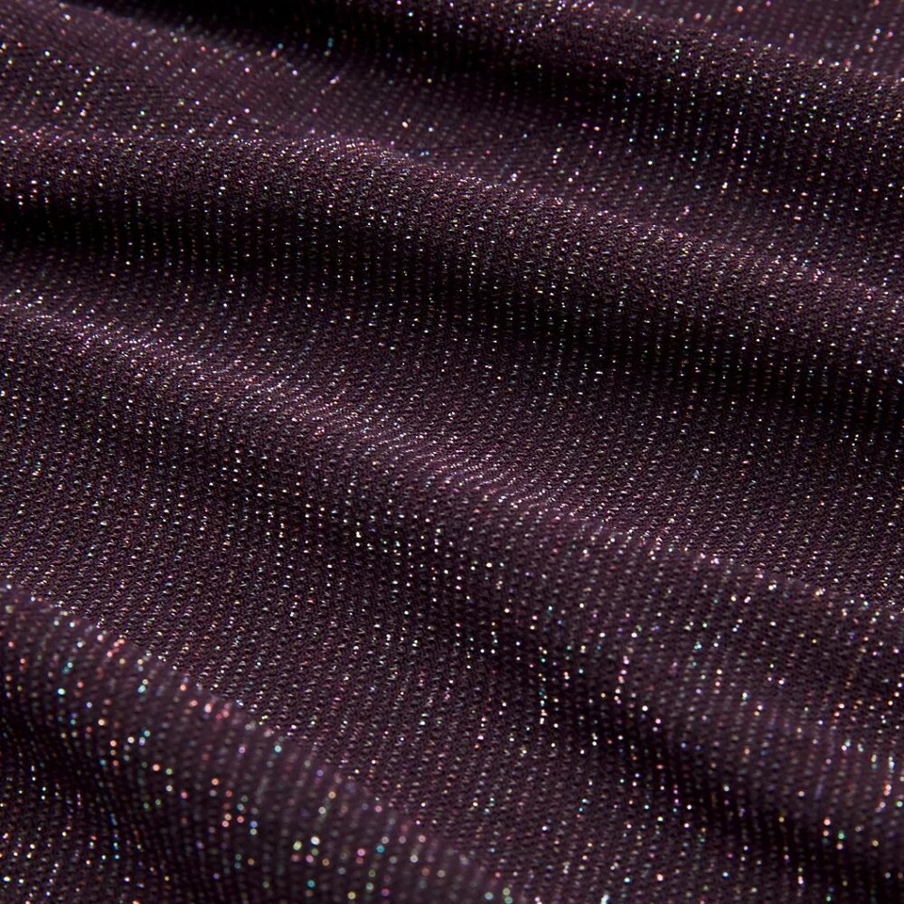 BNWT Lululemon Swiftly Tech Long Sleeve 2.0, Sparkle, Black Plum/Rainbow Lurex - Picture 3 of 6